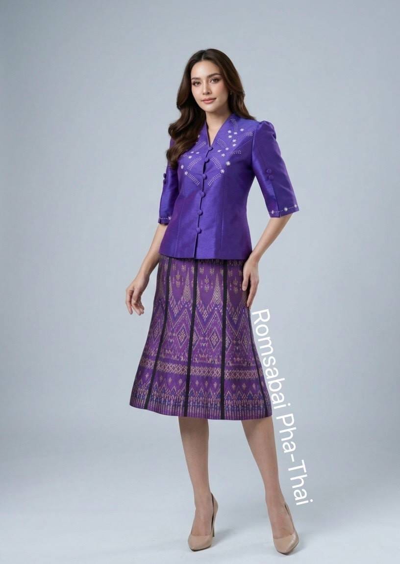 Romsabai Midi Skirt Ungu